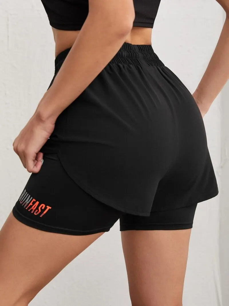 Shorts With Elastic Proximity Control Running
