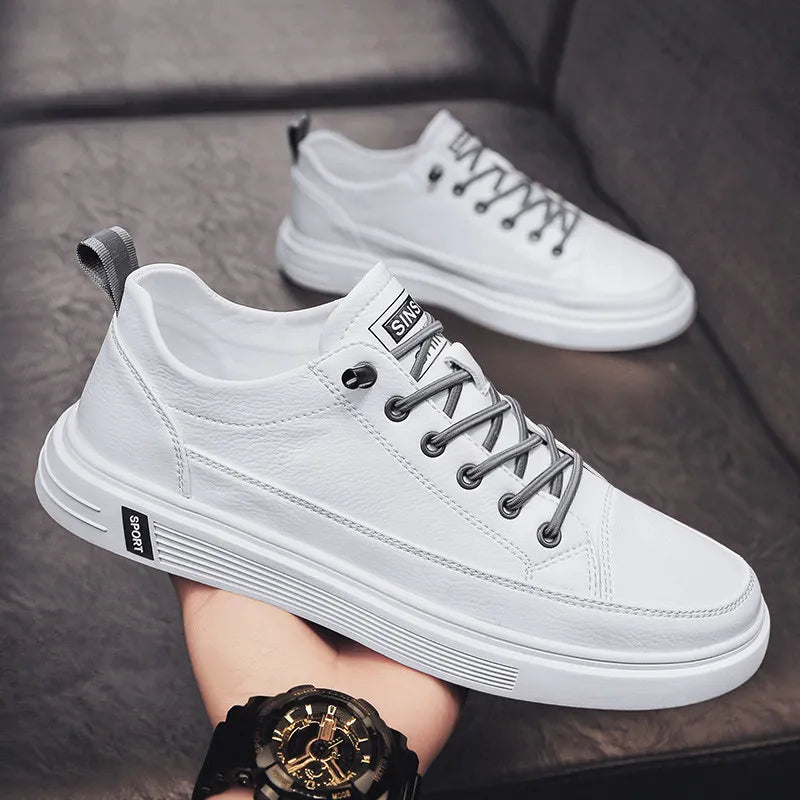 New Leather Shoes Men's Fashion Casual Leather Shoes