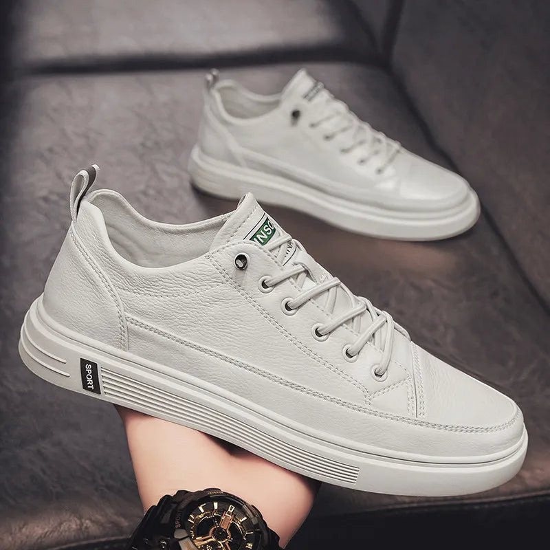 New Leather Shoes Men's Fashion Casual Leather Shoes