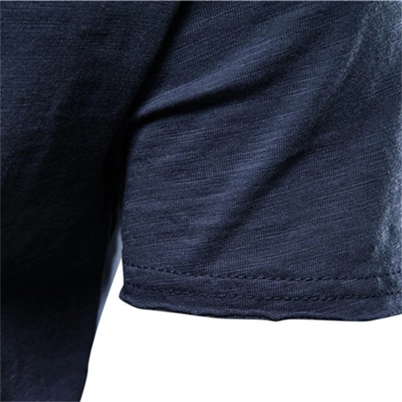 Men T-shirt Casual Soft Fitness 100% Cotton