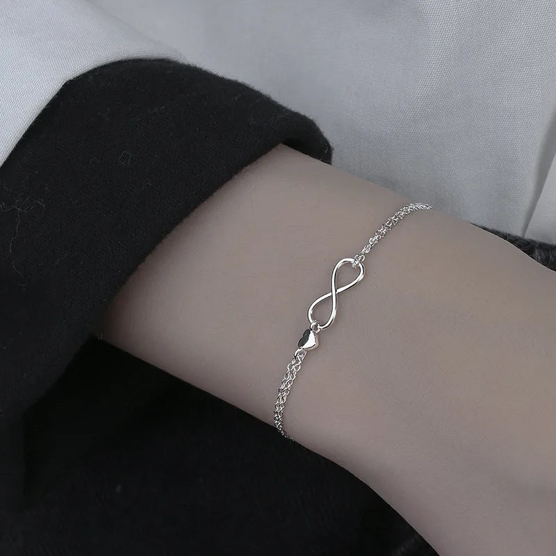 VENTFILLE 925 Sterling Silver Double Love Heart