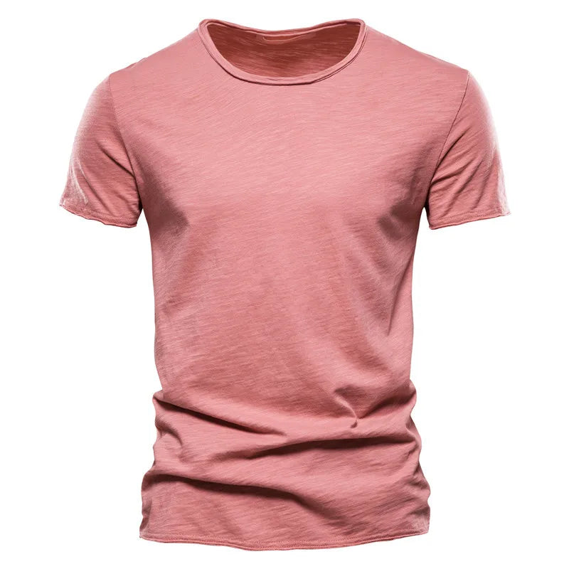 Men T-shirt Casual Soft Fitness 100% Cotton