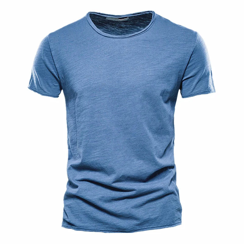 Men T-shirt Casual Soft Fitness 100% Cotton