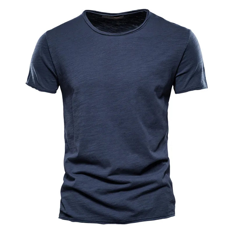 Men T-shirt Casual Soft Fitness 100% Cotton