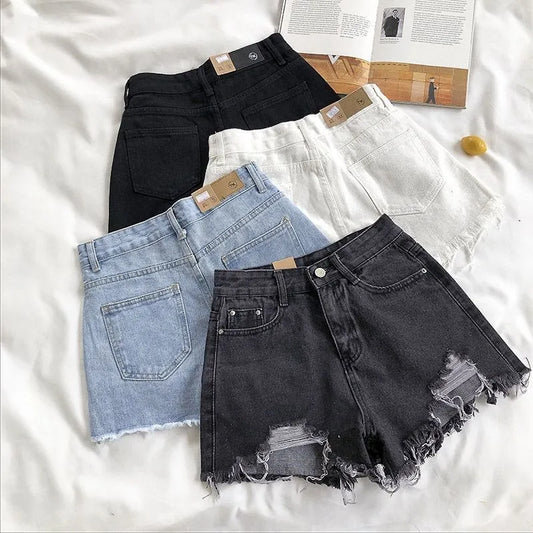 Korean Denim Shorts Women Fashion Casual