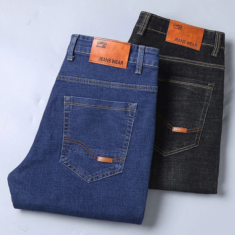 New Men Light Luxury Stretch Slim Fit Pants