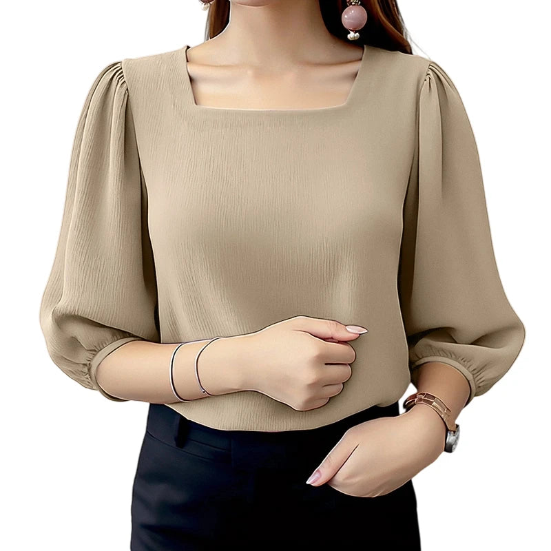 Blouses ZANZEA Elegant Women Puff Sleeve