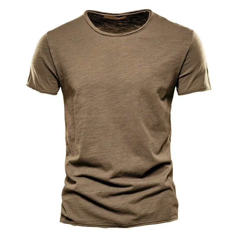 Men T-shirt Casual Soft Fitness 100% Cotton