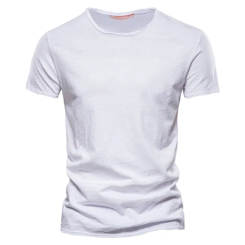 Men T-shirt Casual Soft Fitness 100% Cotton