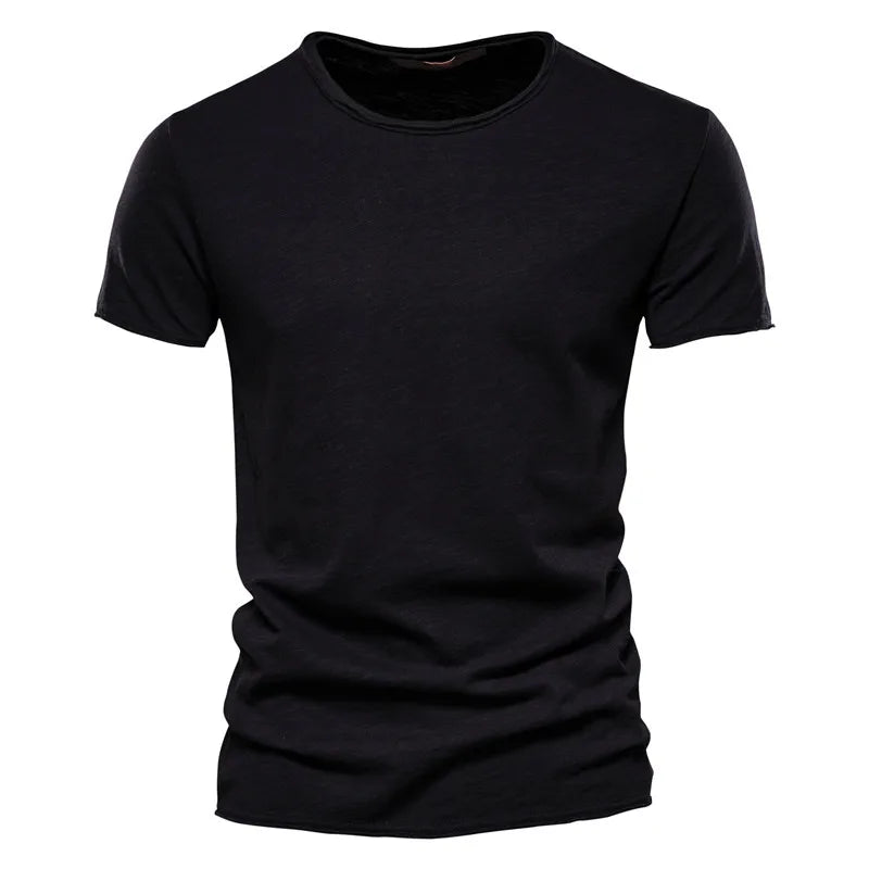 Men T-shirt Casual Soft Fitness 100% Cotton