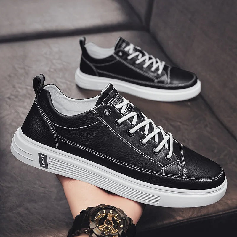 New Leather Shoes Men's Fashion Casual Leather Shoes