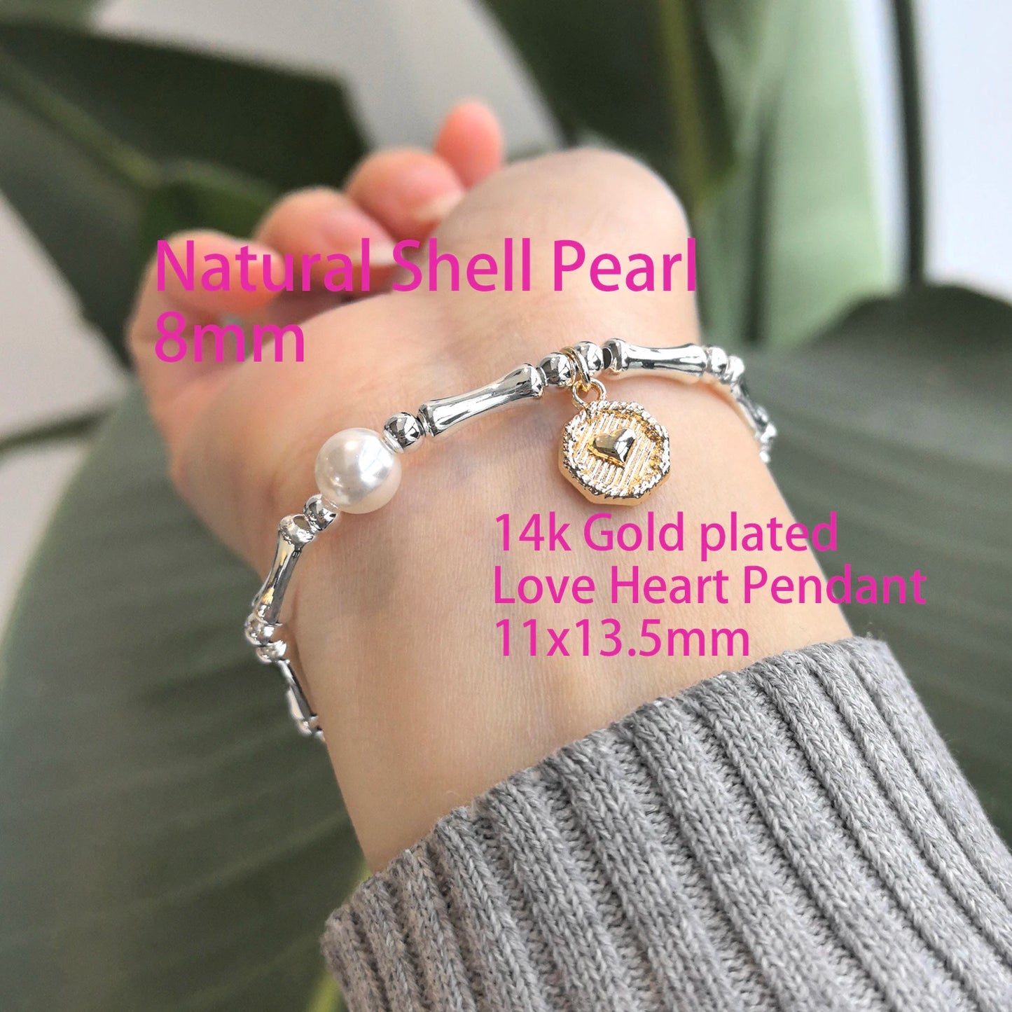 VENTFILLE 925 Sterling Silver Double Love Heart