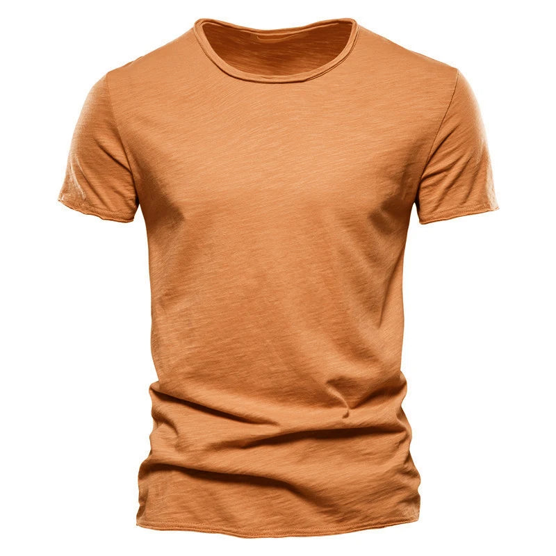 Men T-shirt Casual Soft Fitness 100% Cotton