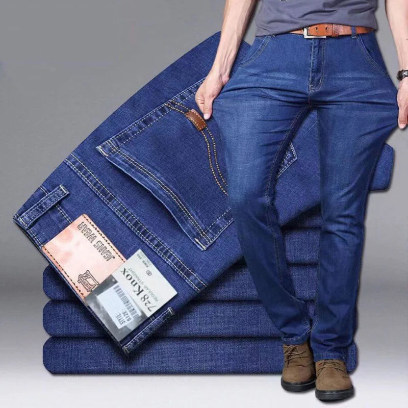 New Men Light Luxury Stretch Slim Fit Pants