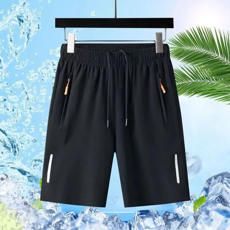 Summer Men Shorts Ice Silk Running Gym