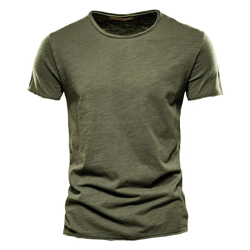 Men T-shirt Casual Soft Fitness 100% Cotton