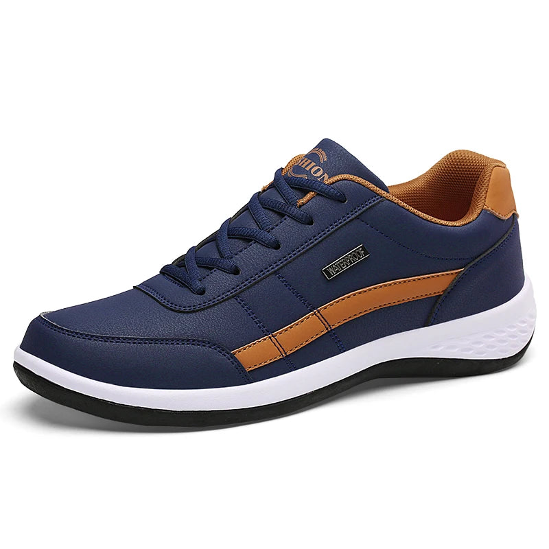 Pu Leather Men Shoes Sneakers Trend Casual
