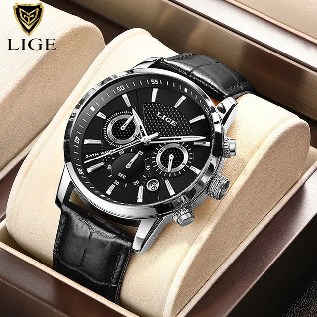 New Mens Watches LIGE Top Brand Luxury