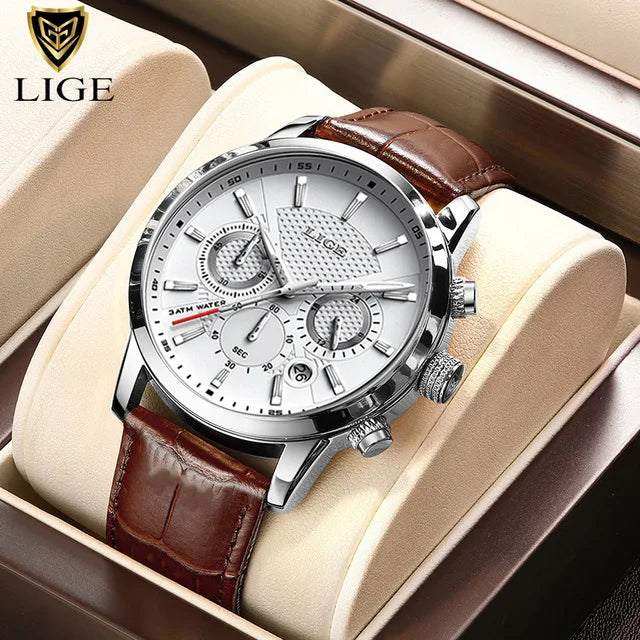 New Mens Watches LIGE Top Brand Luxury