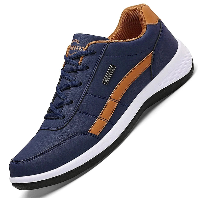 Pu Leather Men Shoes Sneakers Trend Casual