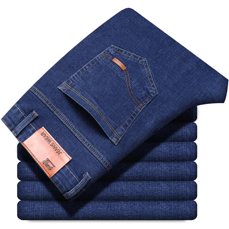 New Men Light Luxury Stretch Slim Fit Pants