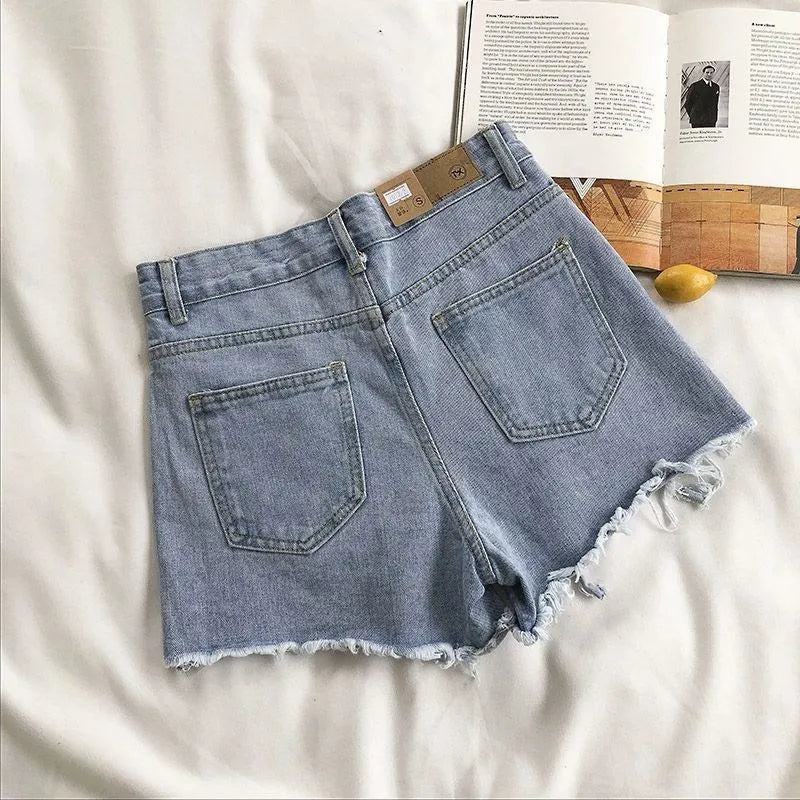 Korean Denim Shorts Women Fashion Casual