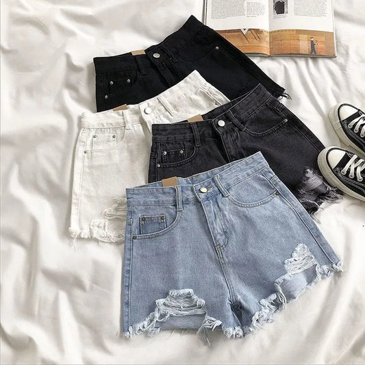 Korean Denim Shorts Women Fashion Casual