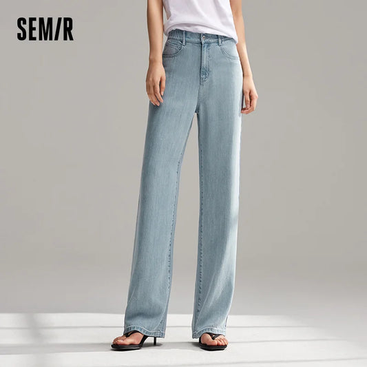 Pant Jeans Women Elastic Waist
