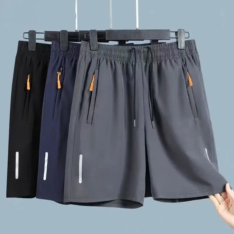 Summer Men Shorts Ice Silk Running Gym