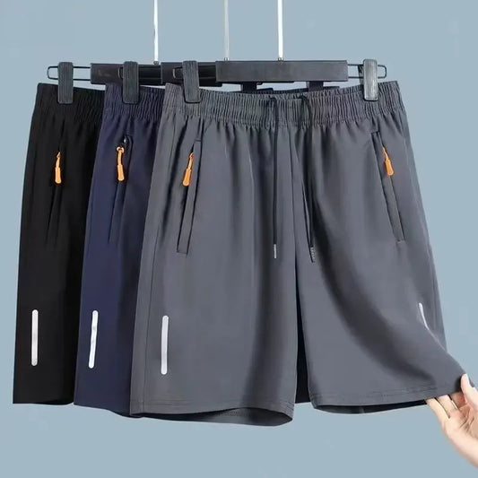 Summer Men Shorts Ice Silk Running Gym