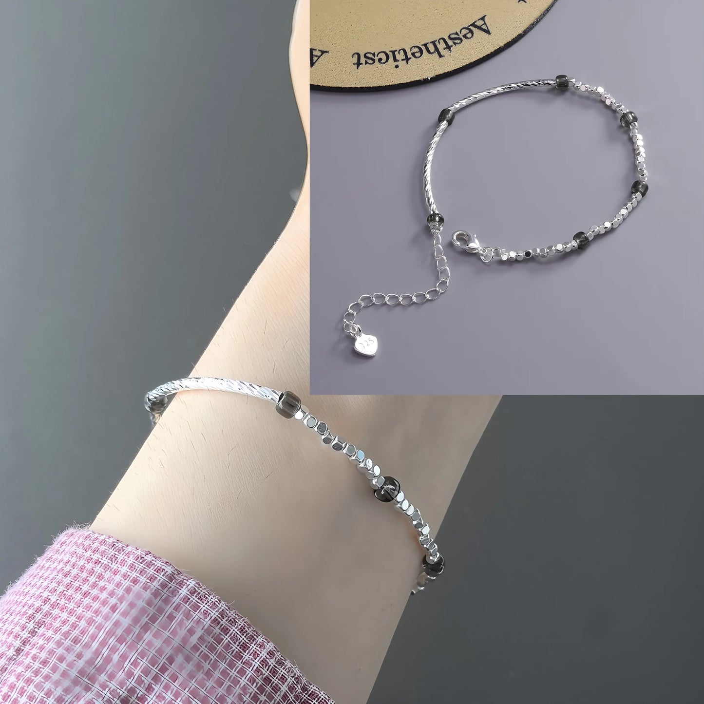 VENTFILLE 925 Sterling Silver Diamond-Studded