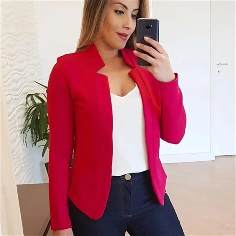 Blazers Women Thin White Spring 2025