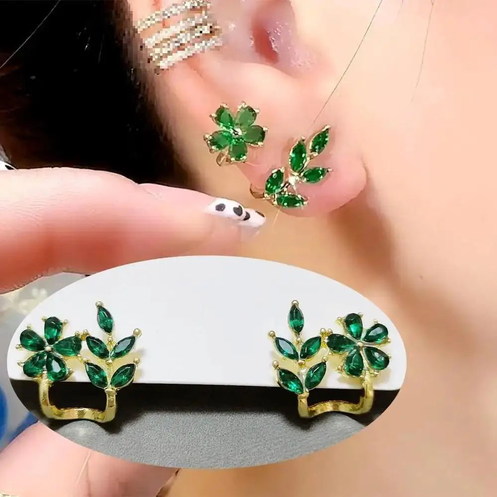 Korean Vintage Pearl Crystal Earrings For Women