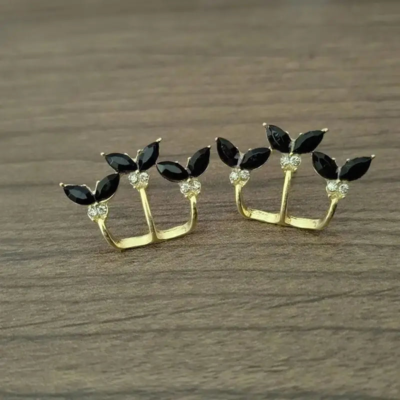 Korean Vintage Pearl Crystal Earrings For Women