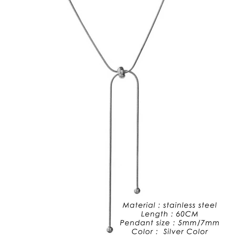 SUNIBI Fashion Stainless Steel Necklace for Woman