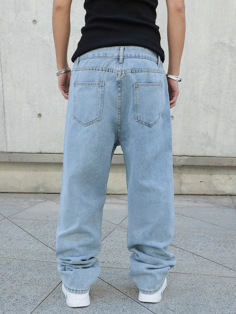 Spring Autumn Men Baggy Jeans Oversize