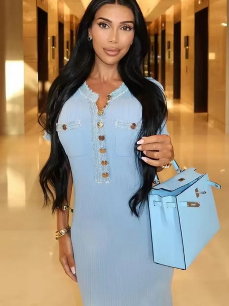 Dress Elegant Contrasting