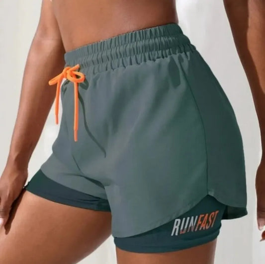 Shorts With Elastic Proximity Control Running