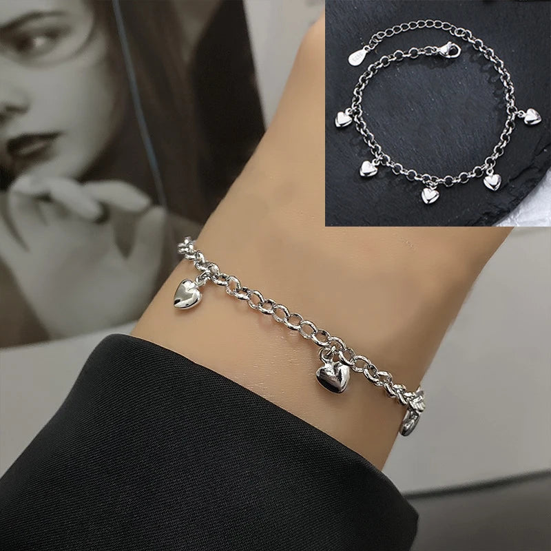 VENTFILLE 925 Sterling Silver Double Love Heart