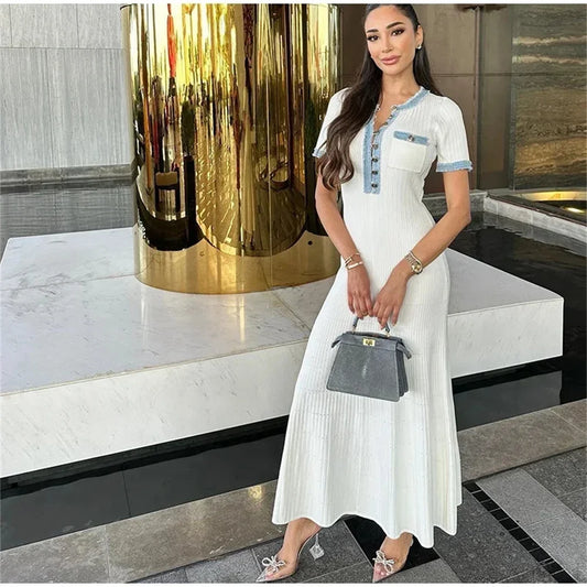 Dress Elegant Contrasting