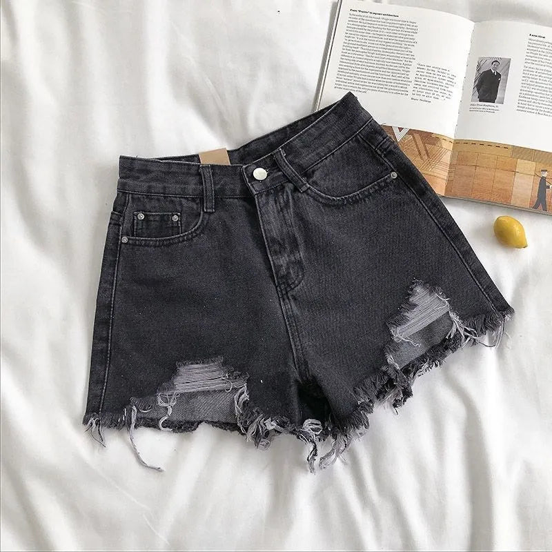 Korean Denim Shorts Women Fashion Casual