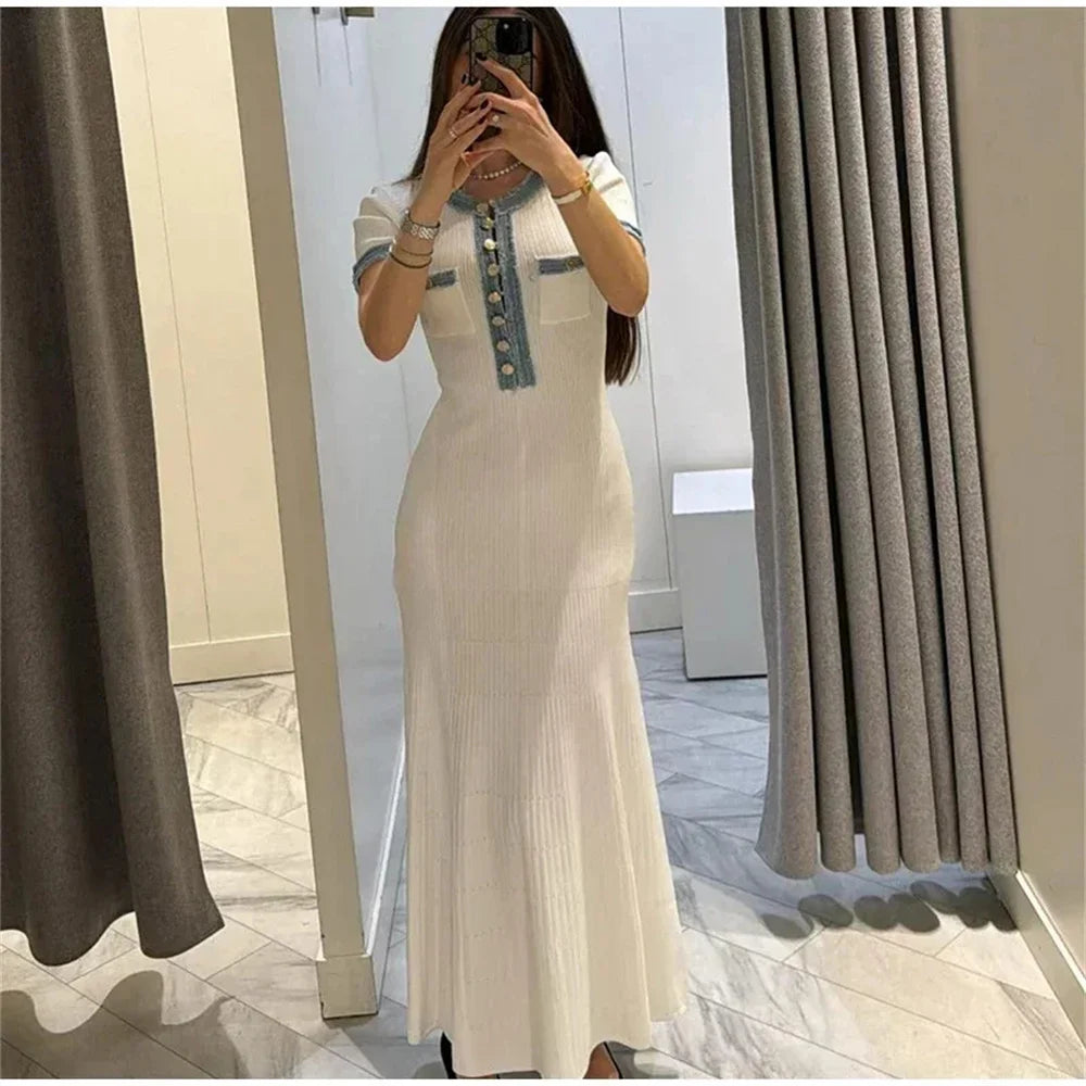 Dress Elegant Contrasting