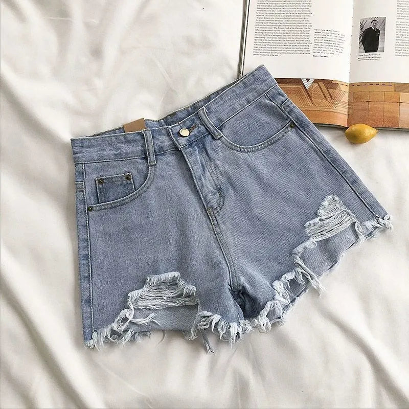 Korean Denim Shorts Women Fashion Casual
