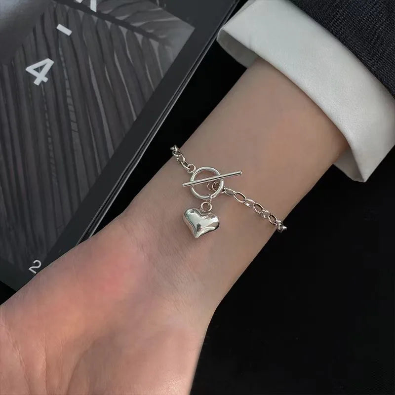 VENTFILLE 925 Sterling Silver Double Love Heart
