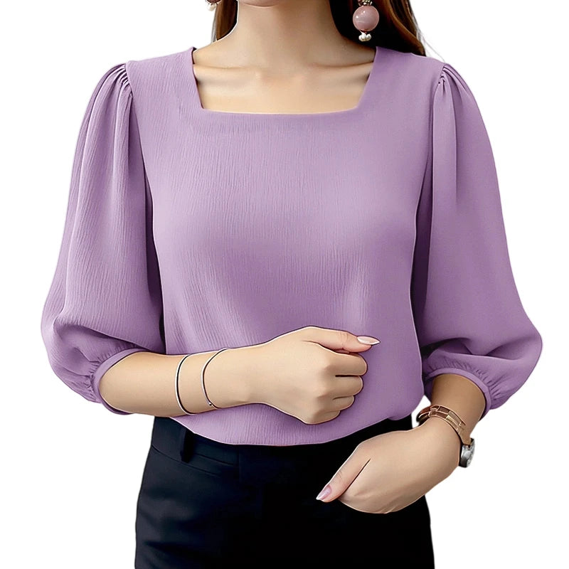 Blouses ZANZEA Elegant Women Puff Sleeve