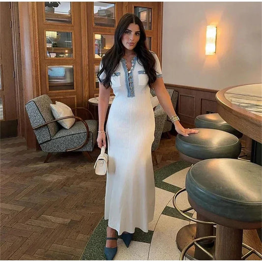 Dress Elegant Contrasting