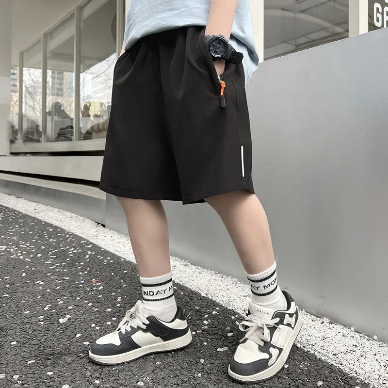 Summer Men Shorts Ice Silk Running Gym
