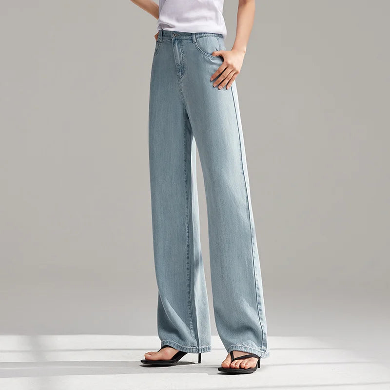 Pant Jeans Women Elastic Waist