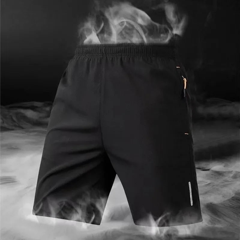 Summer Men Shorts Ice Silk Running Gym