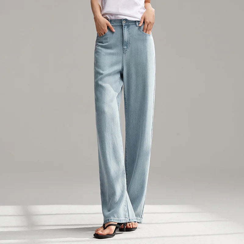 Pant Jeans Women Elastic Waist